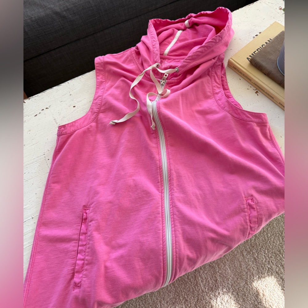 Nautica Pink Hooded Vest